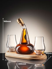 Post Still Whisky Decanter with two glasses