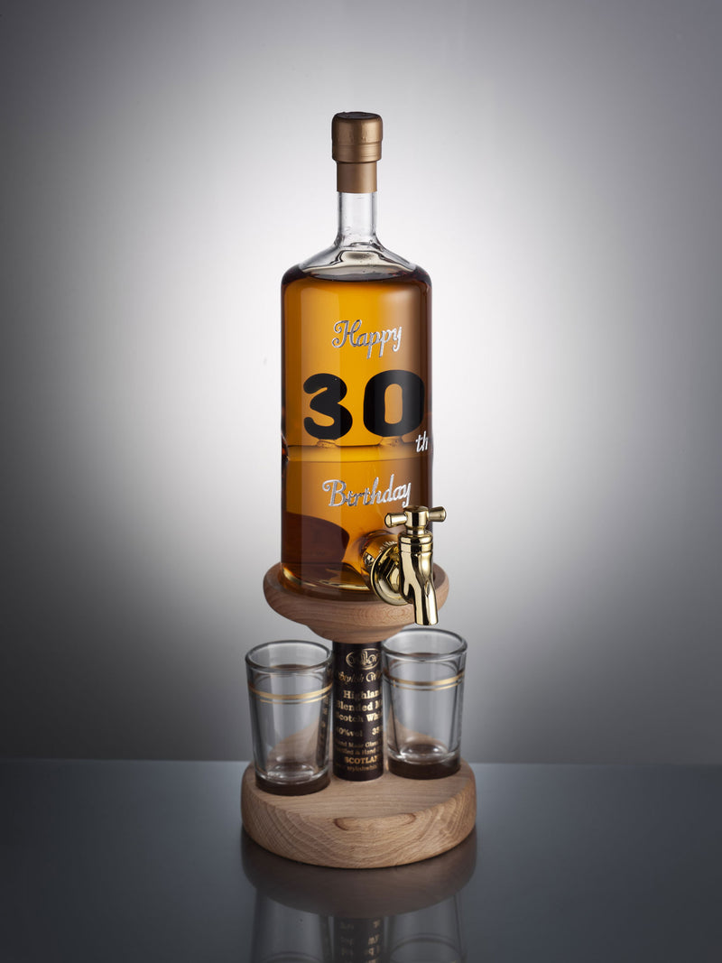 70th Birthday Present Whisky Decanter