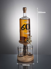 60th Birthday Present Whisky Decanter