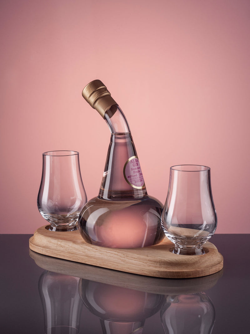 Mini Post Still Gin Decanter with two glasses